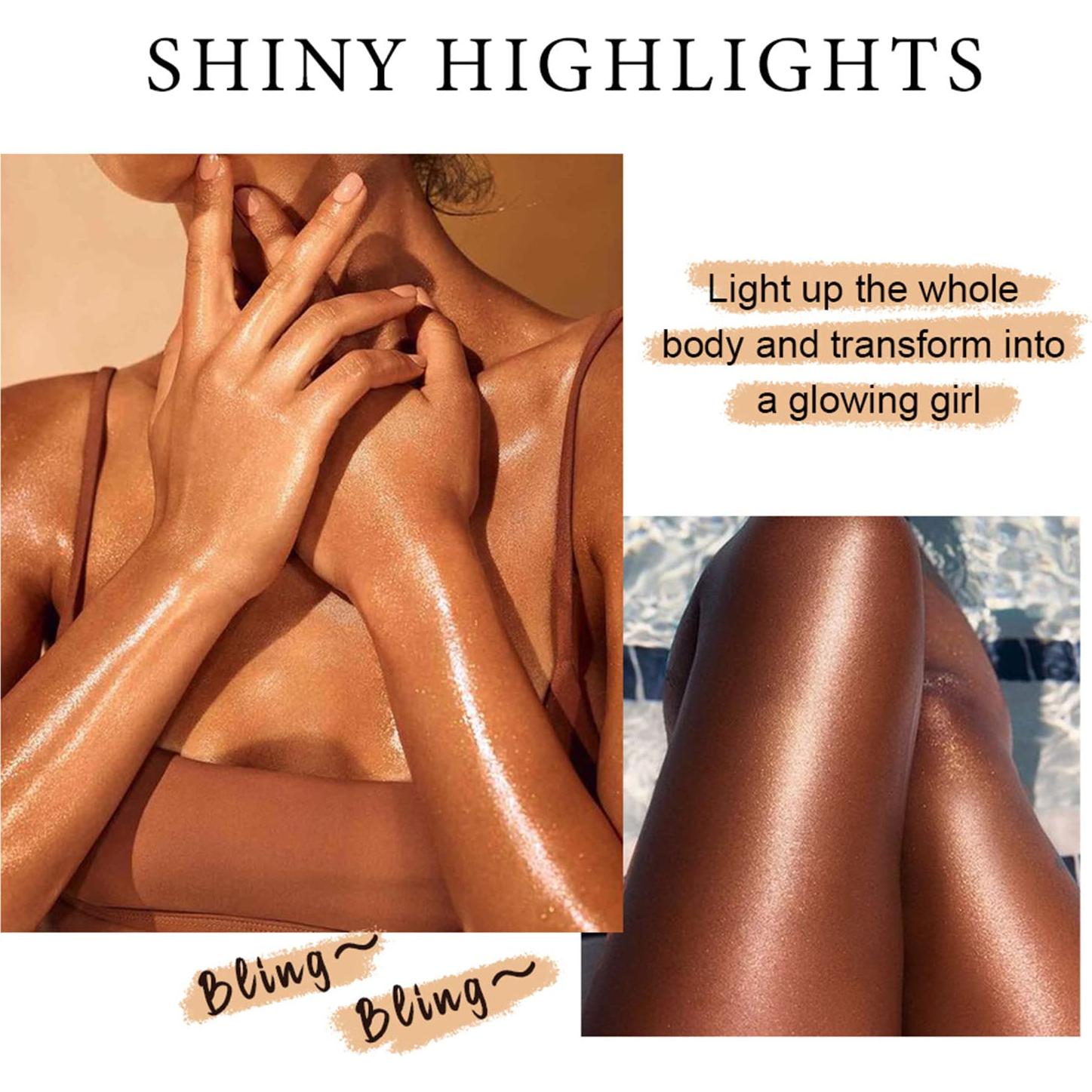 Iluminador Corporal Líquido Melemando 80 ML Oro Bronce