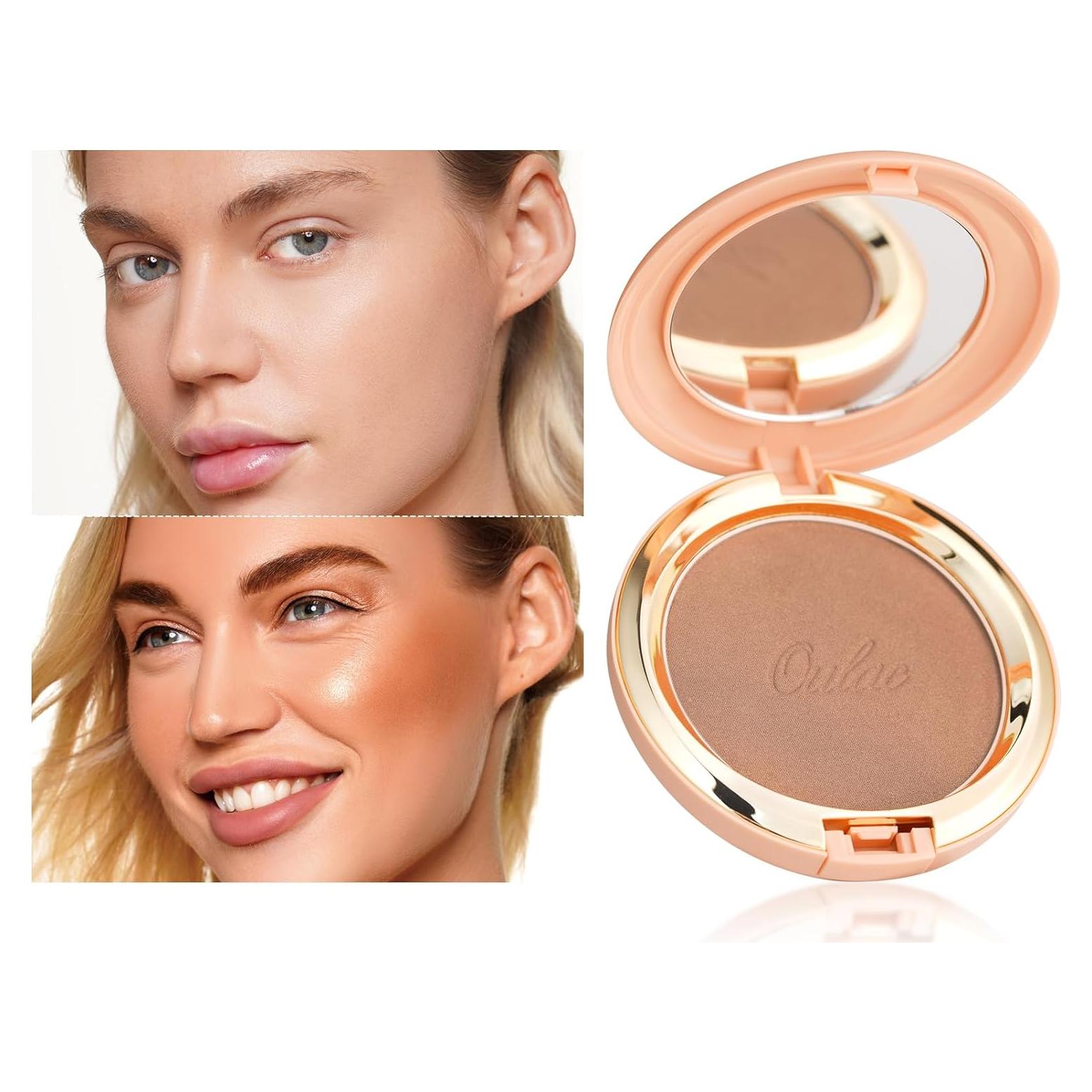 Polvo Bronceador Oulac 8.5g B02 Costa Dorada Vegano