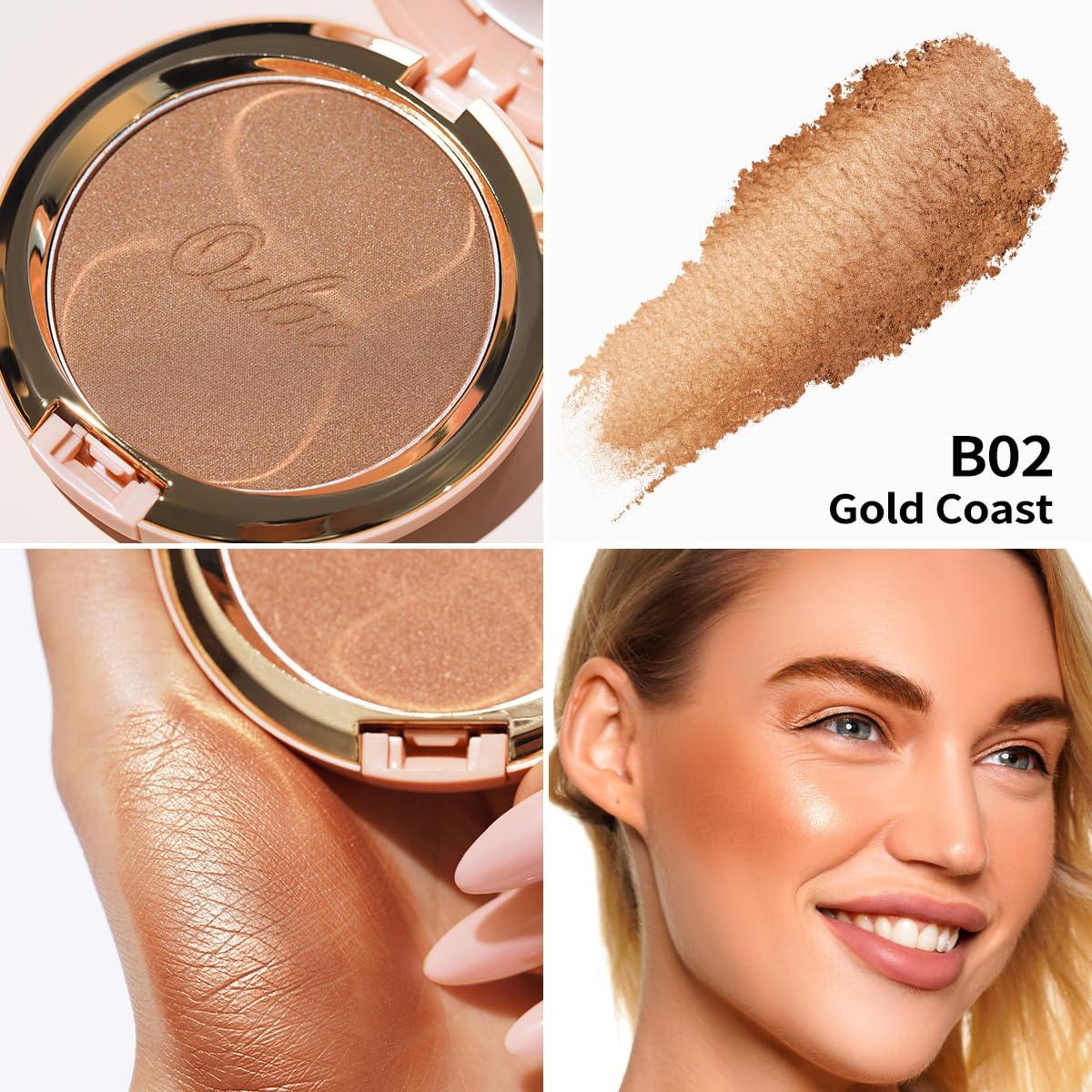 Polvo Bronceador Oulac 8.5g B02 Costa Dorada Vegano