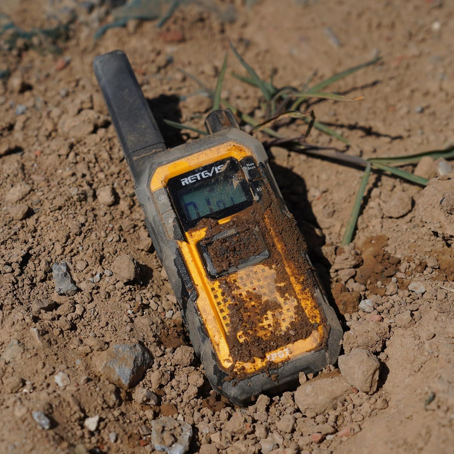 Walkie Talkies Retevis RB48 Impermeables 2000mAh Amarillo