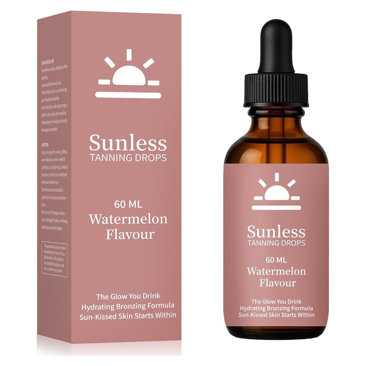 Gotas de Bronceado Bebible WHDEOW - Sabor Sandía, Hidratante