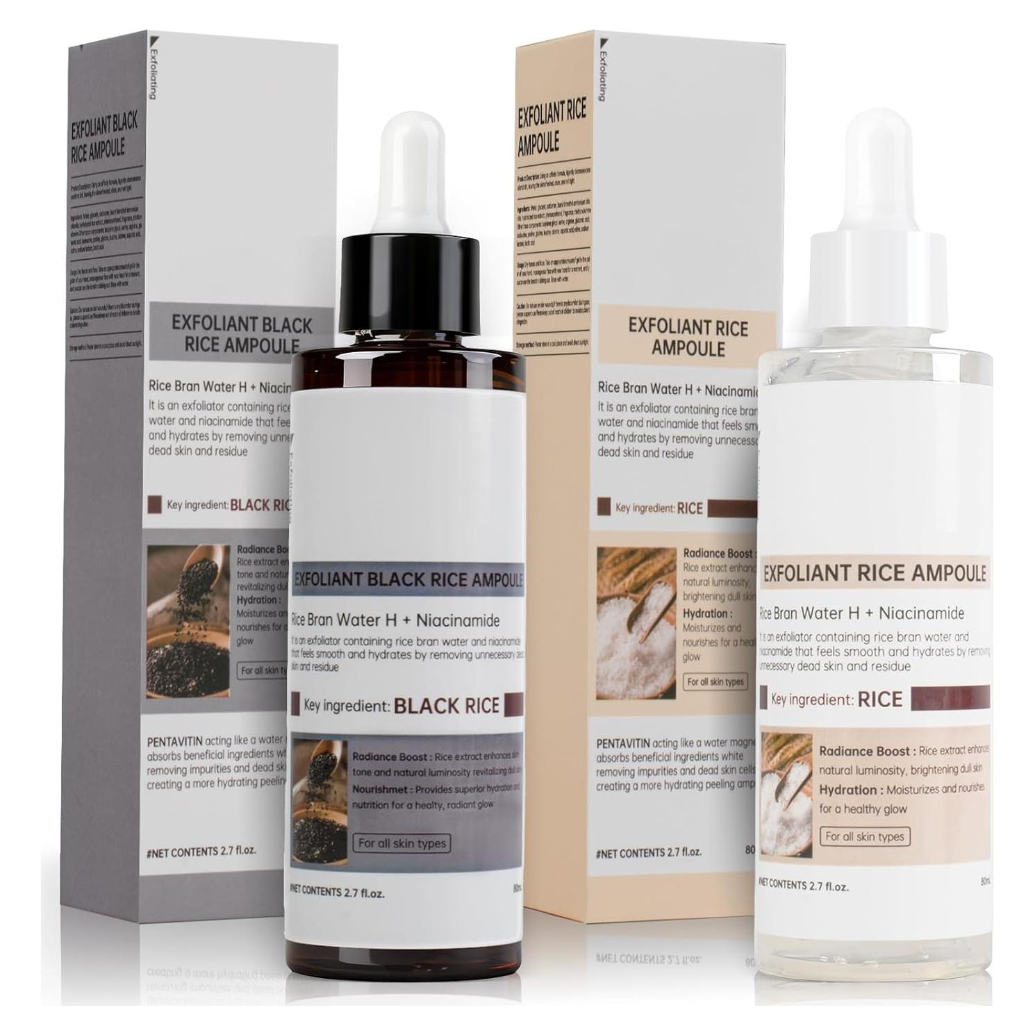 Duo Exfoliante de Arroz Negro y Blanco TooAemiS 2 PCS 307g