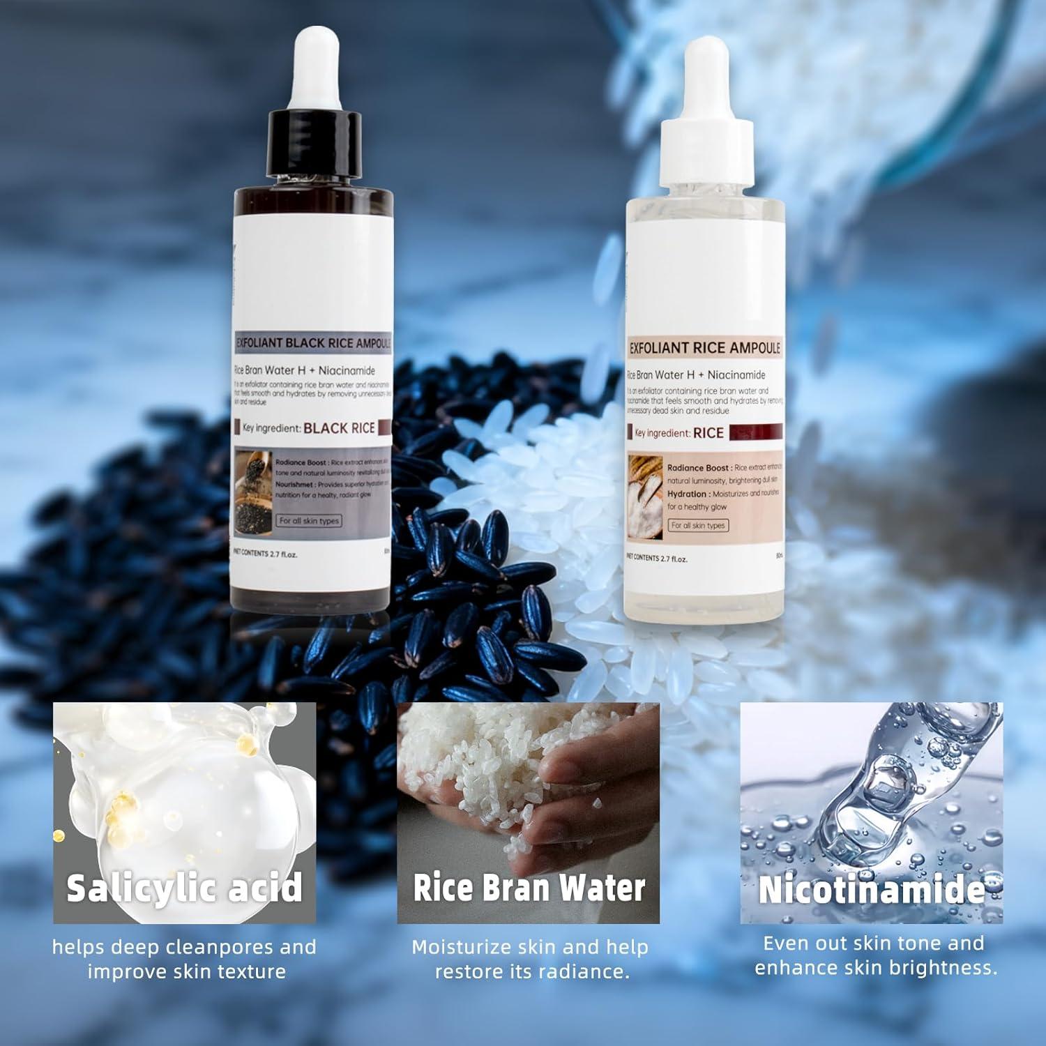 Duo Exfoliante de Arroz Negro y Blanco TooAemiS 2 PCS 307g