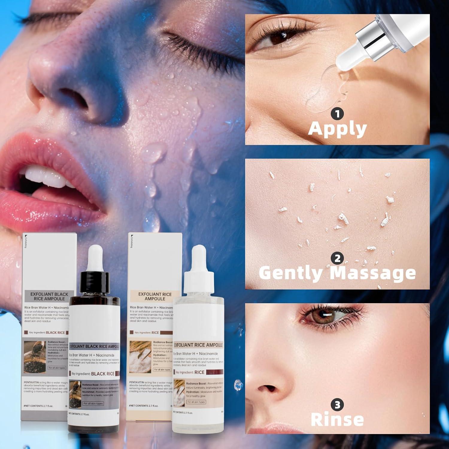 Duo Exfoliante de Arroz Negro y Blanco TooAemiS 2 PCS 307g