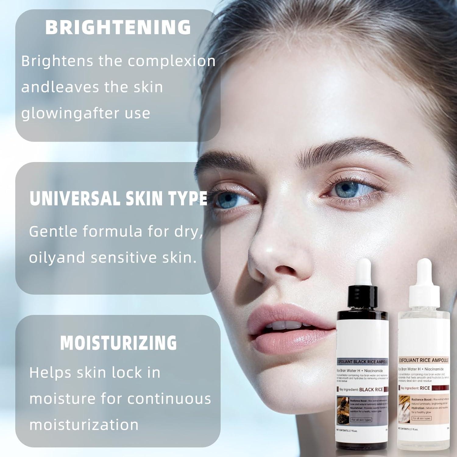 Duo Exfoliante de Arroz Negro y Blanco TooAemiS 2 PCS 307g