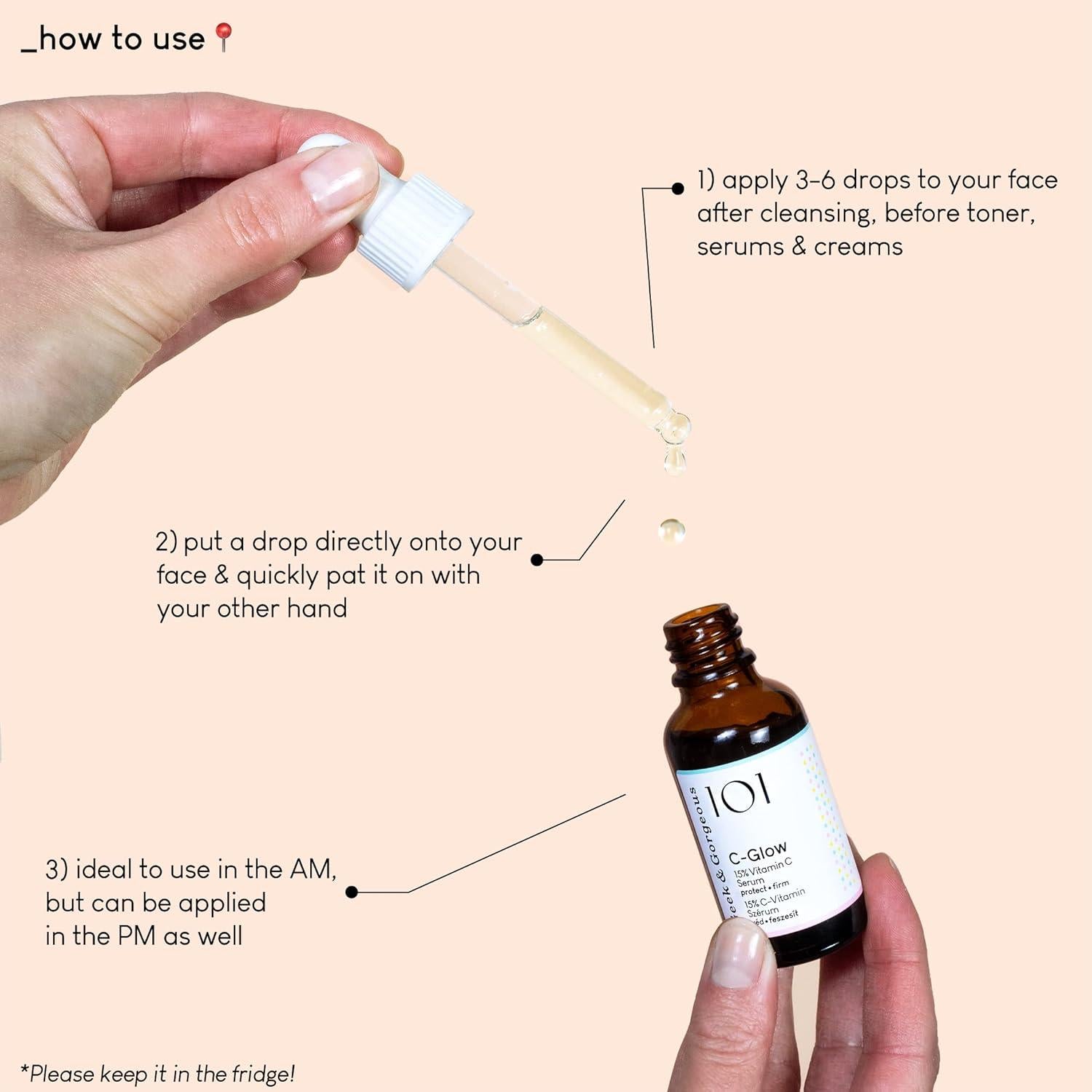 Suero Antioxidante Geek & Gorgeous C-Glow 15% Vitamina C 29.57 ml