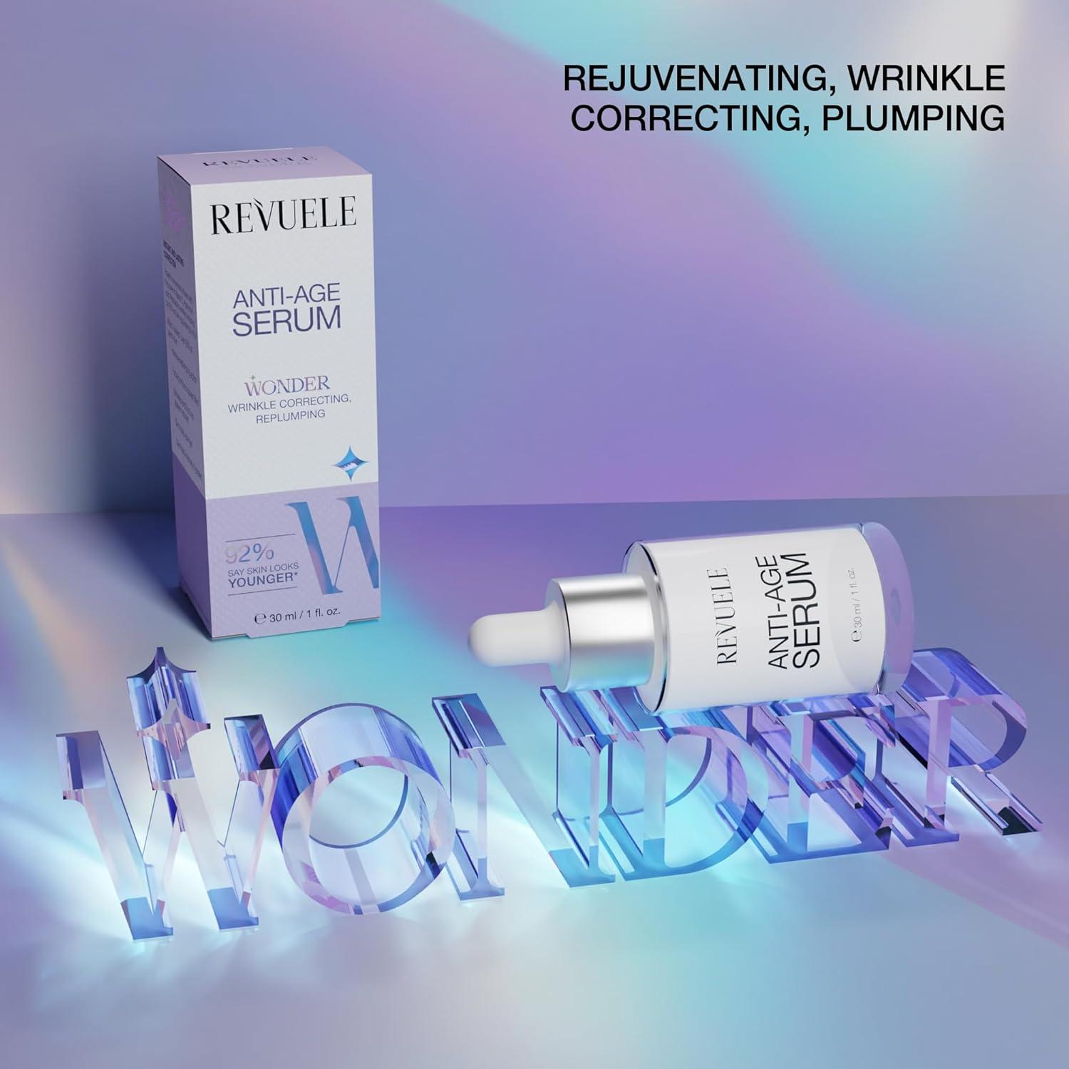 Suero Anti-Edad Revuele 30 ml - Hidratante con Ácido Hialurónico