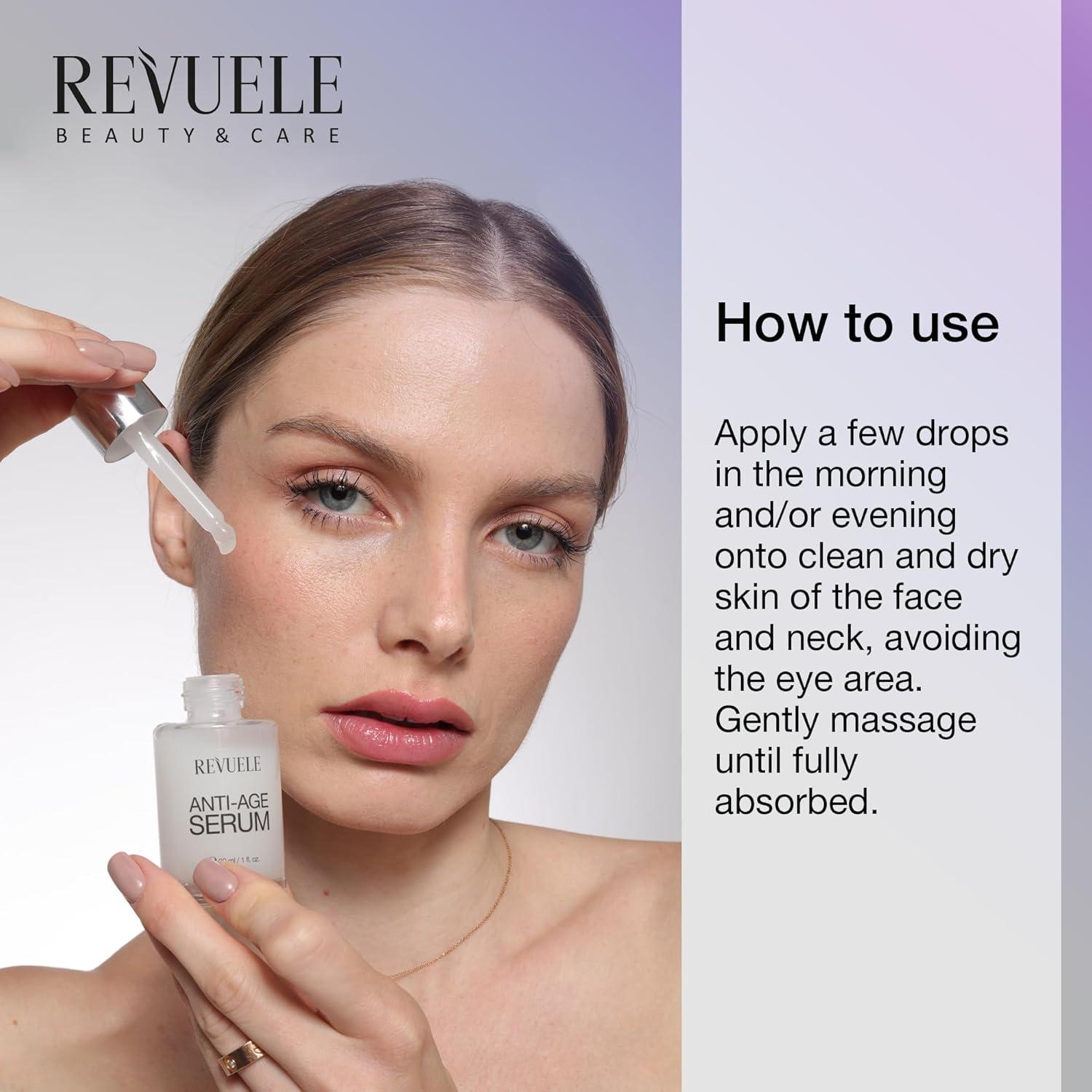 Suero Anti-Edad Revuele 30 ml - Hidratante con Ácido Hialurónico