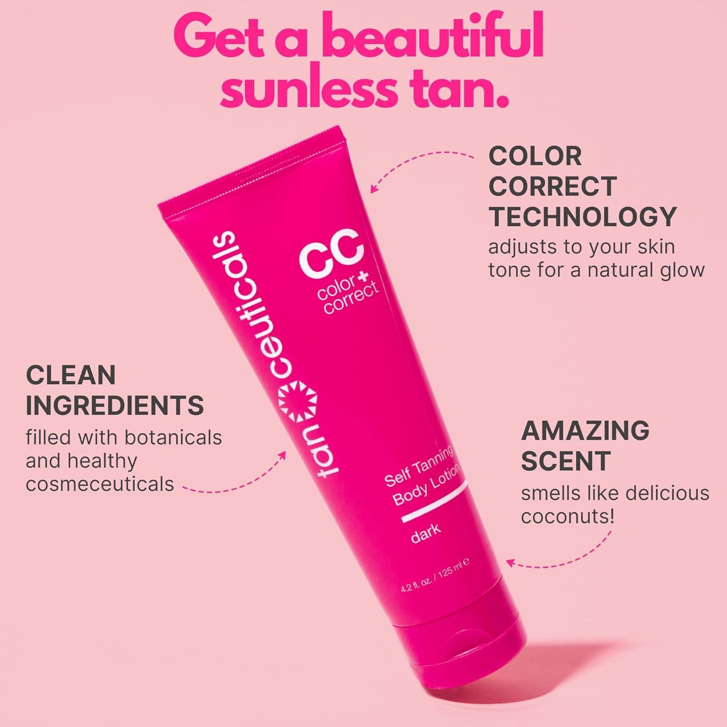 Kit Bronceador Autobronceante Tanceuticals Tono Oscuro 200ml