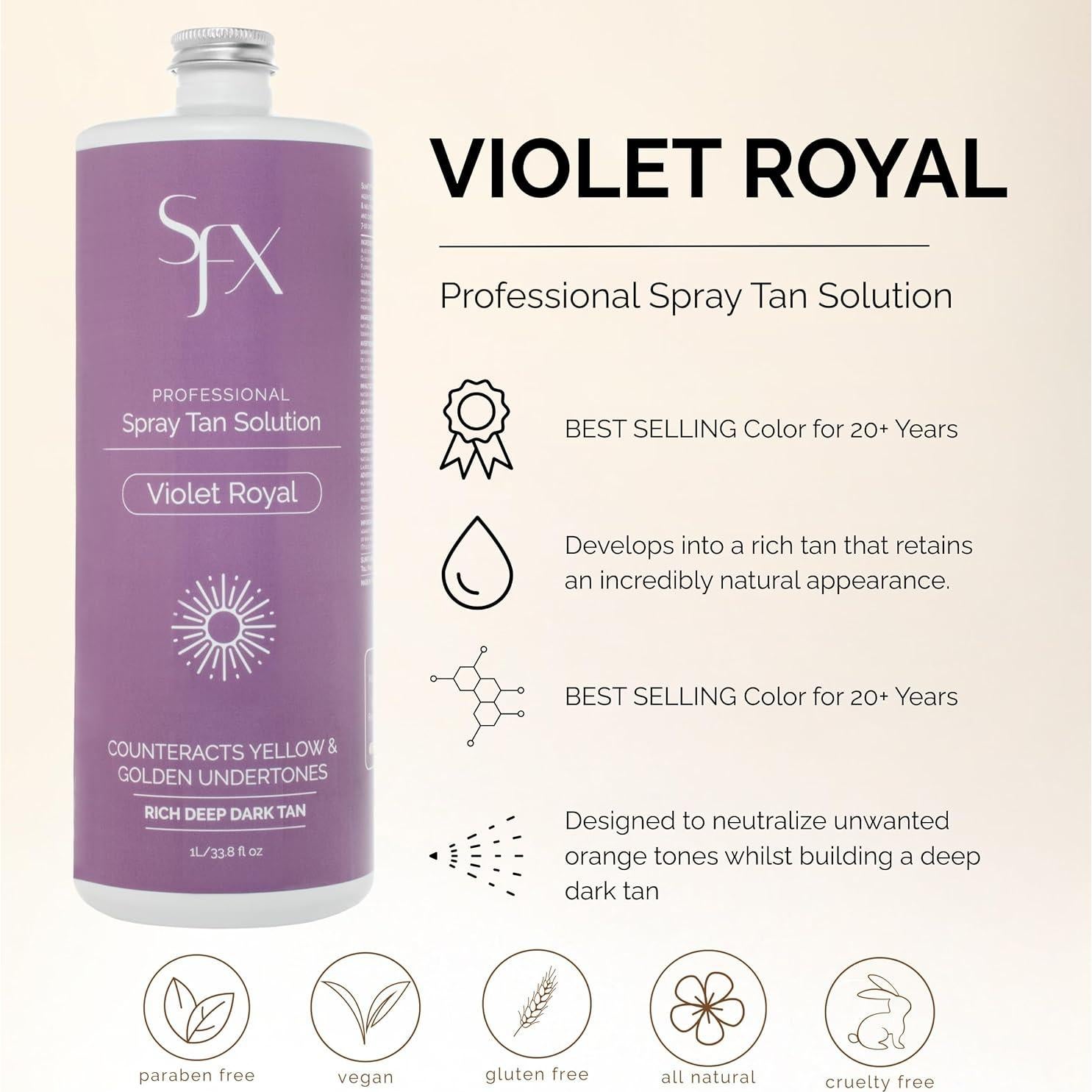 Bronceado en Spray Profesional SunFX Violet Royal 975 ml