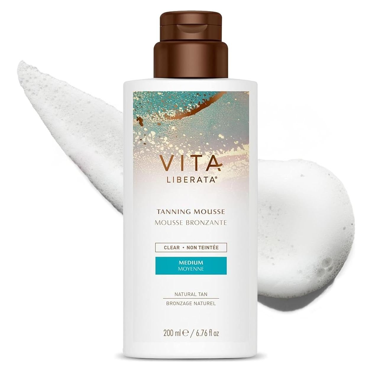 Mousse Bronceador Claro Vita Liberata 198 ml - Secado Rápido