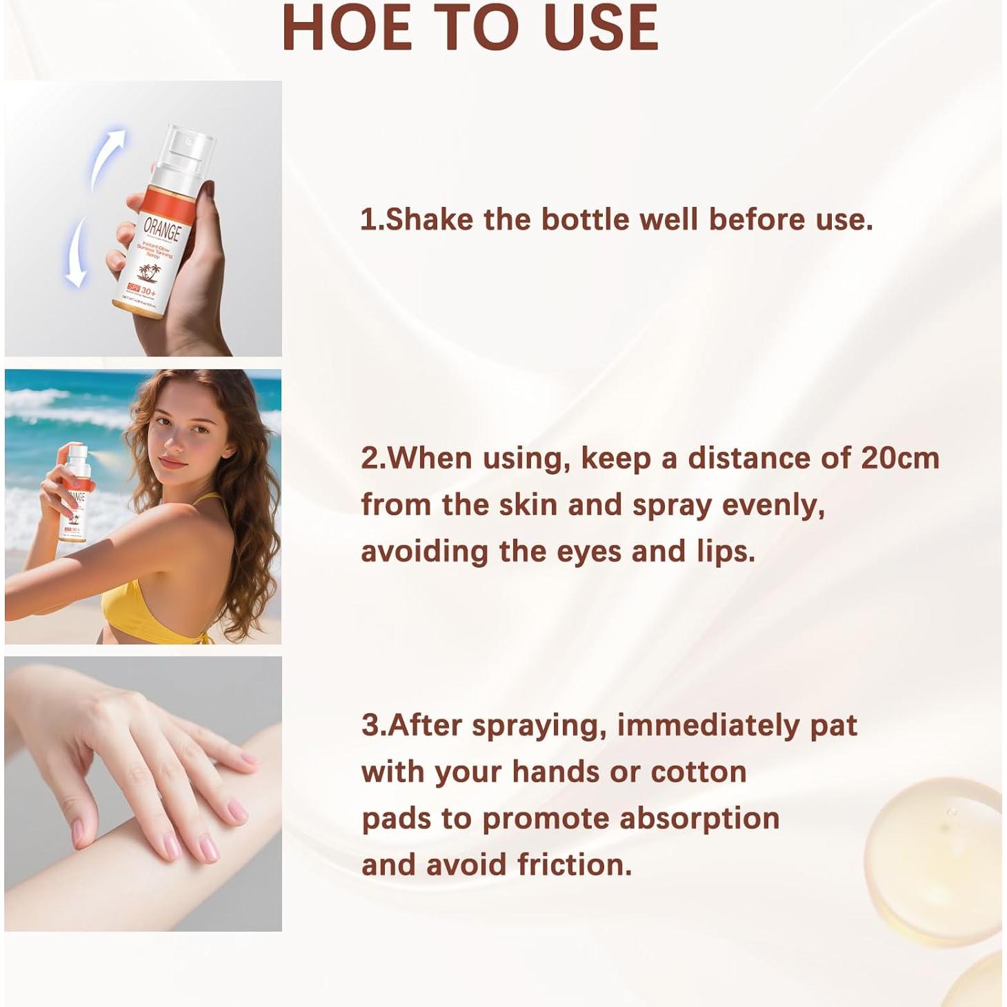 Spray Bronceador Sin Sol Facekaot 120 ml - Hidratante con Aloe