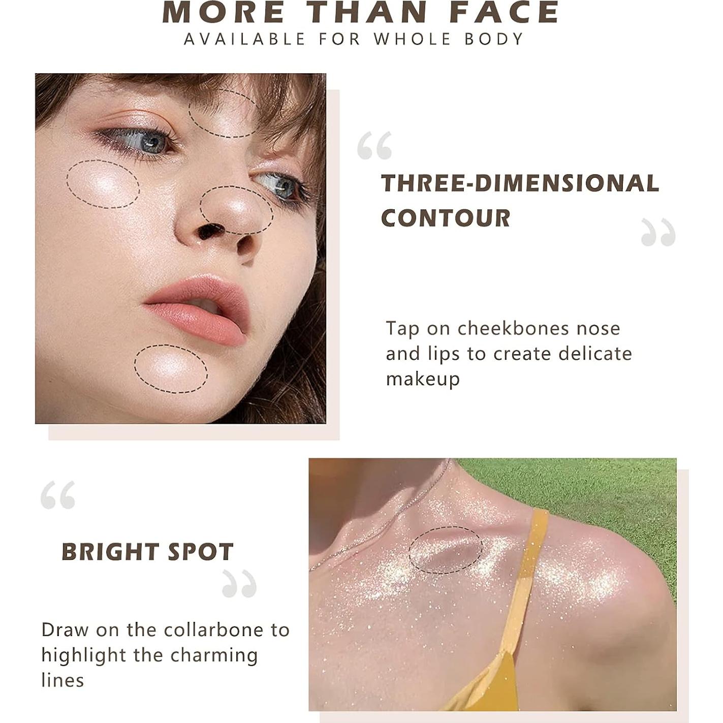 Spray de Polvo Iluminador NewBang 2Pcs - Brillo Larga Duración