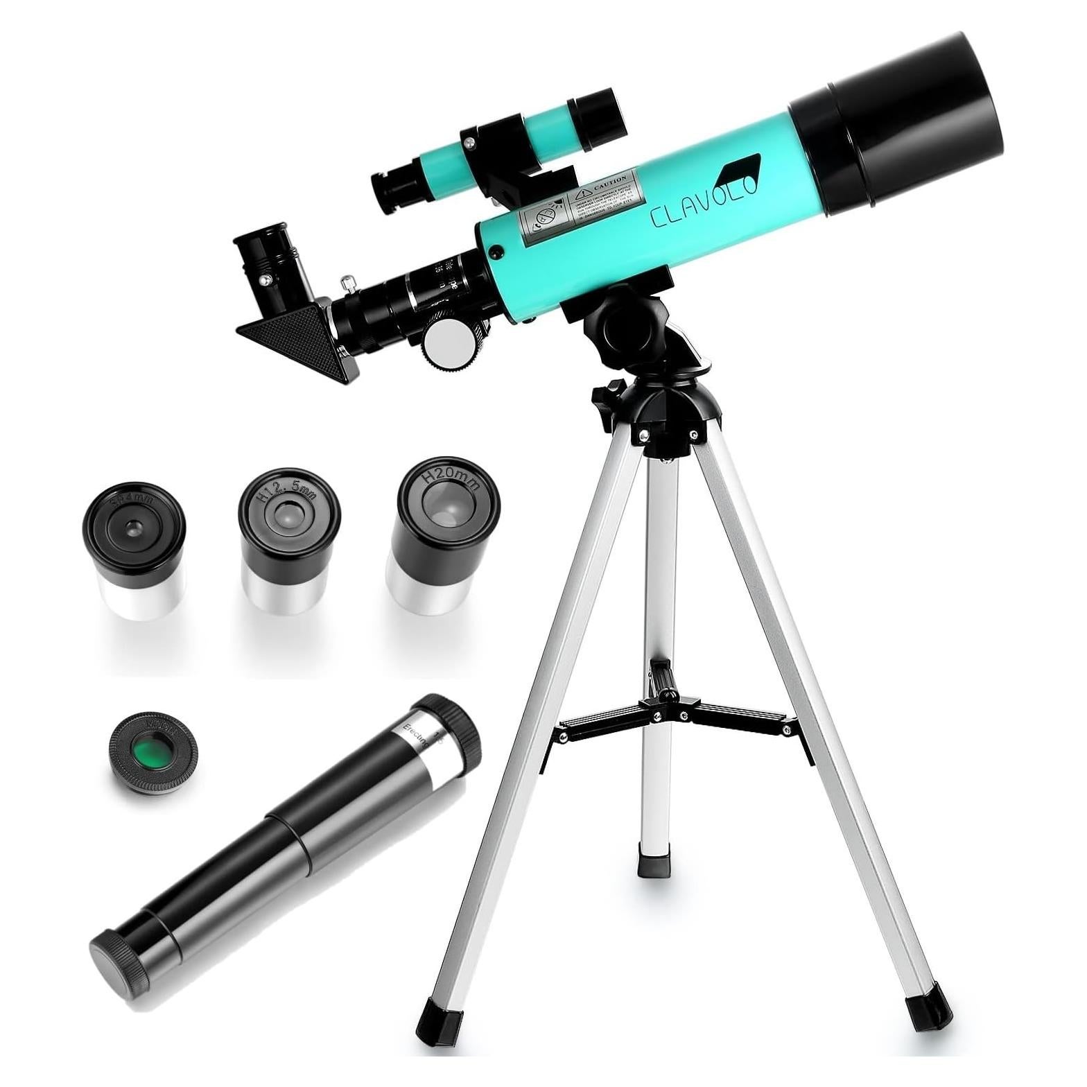 Telescopio Refractor CLAVOLO 0.99 kg 18X-135X para Niños