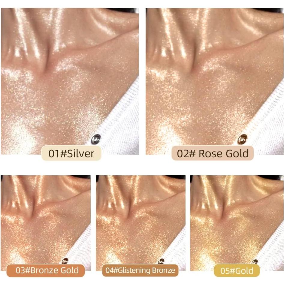 Iluminador Corporal MAEPEOR 5 Colores Hidratante 40ML Oro