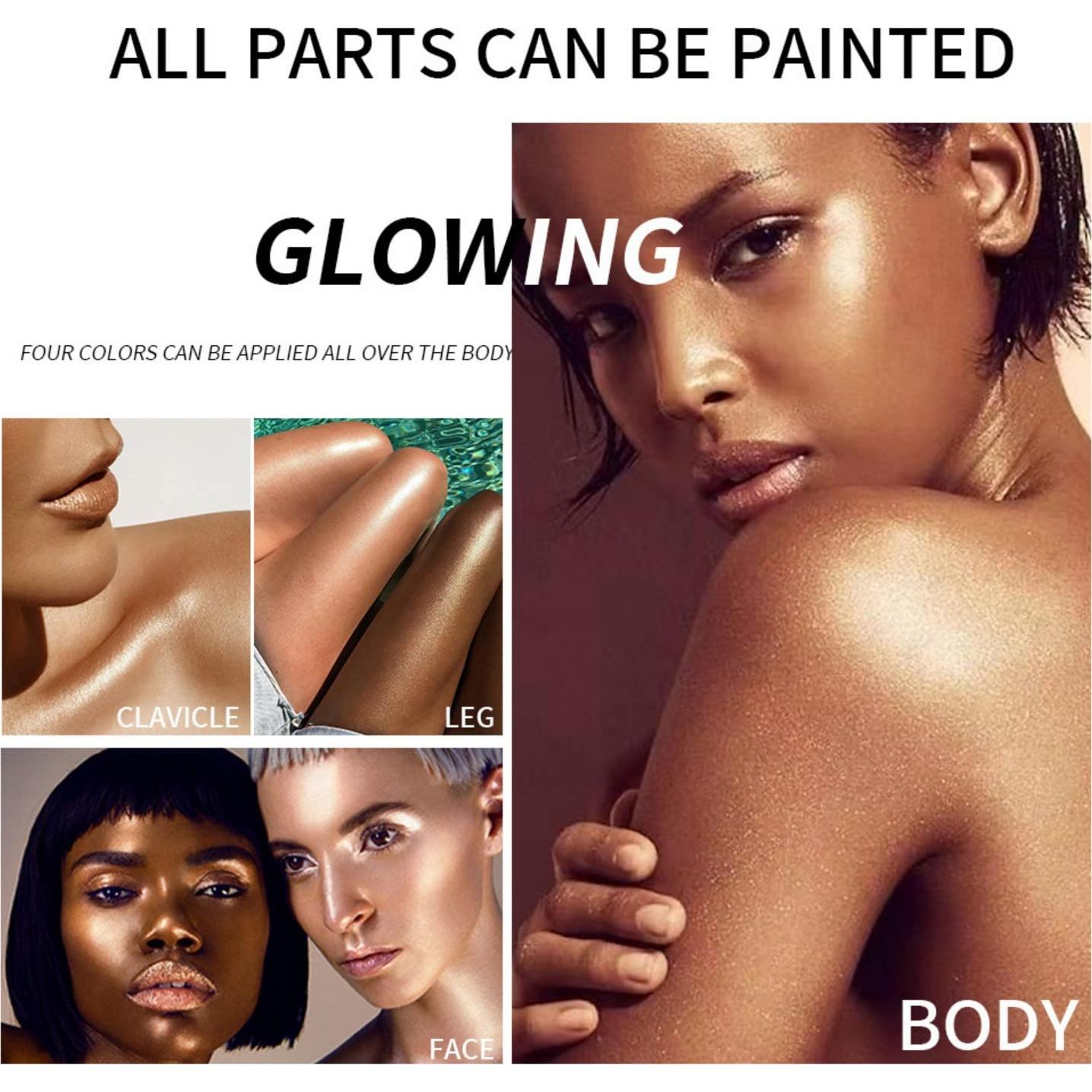 Iluminador Corporal MAEPEOR 5 Colores Hidratante 40ML Oro