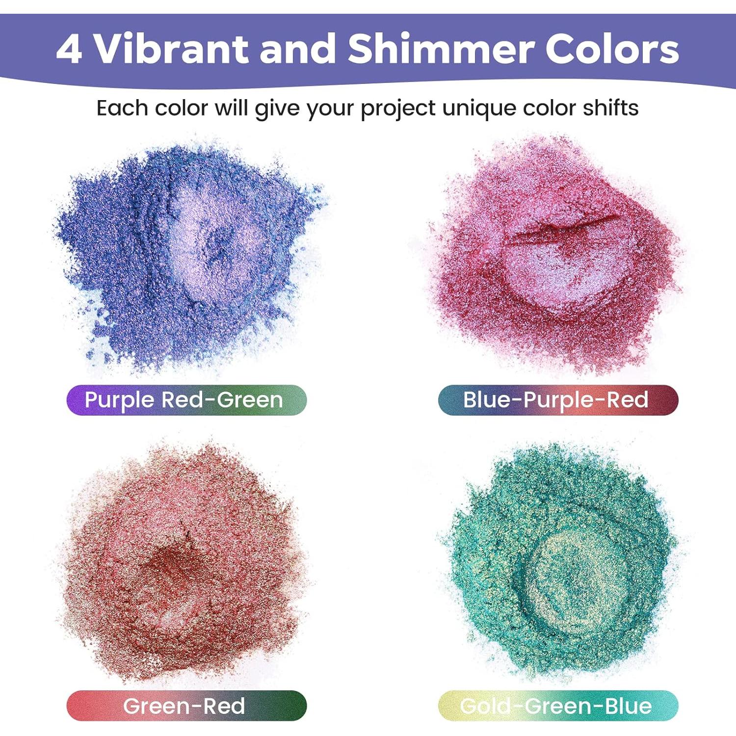 Polvo de Mica Camaleón 4 Colores CHEAPART 12g Holográfico