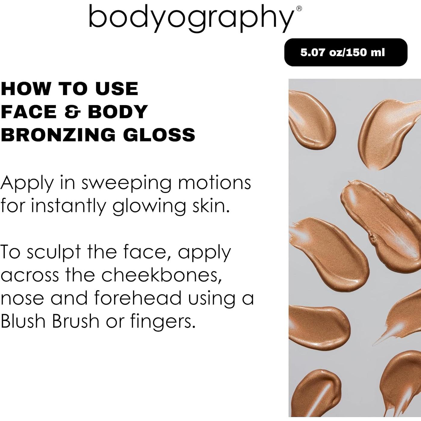 Bodyography Brillo Bronceador Hidratante 150g - Acabado Brillante