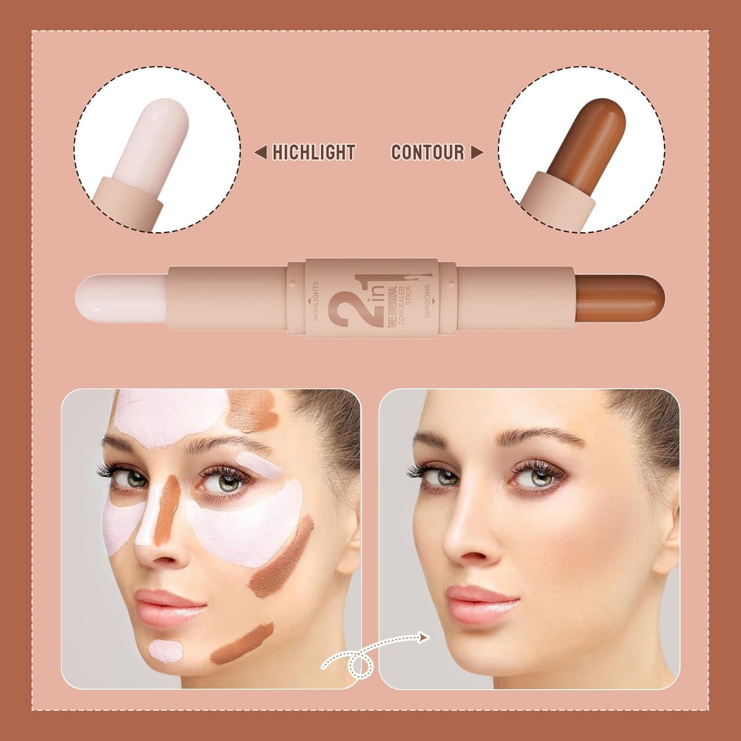 Paleta de Contorno en Crema LuxoCare Doble Cara 11.2cm