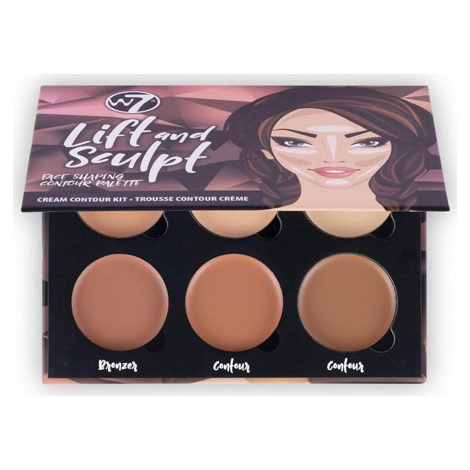 W7 Crema Contorno Lift & Sculpt - Paleta Maquillaje 19.84g