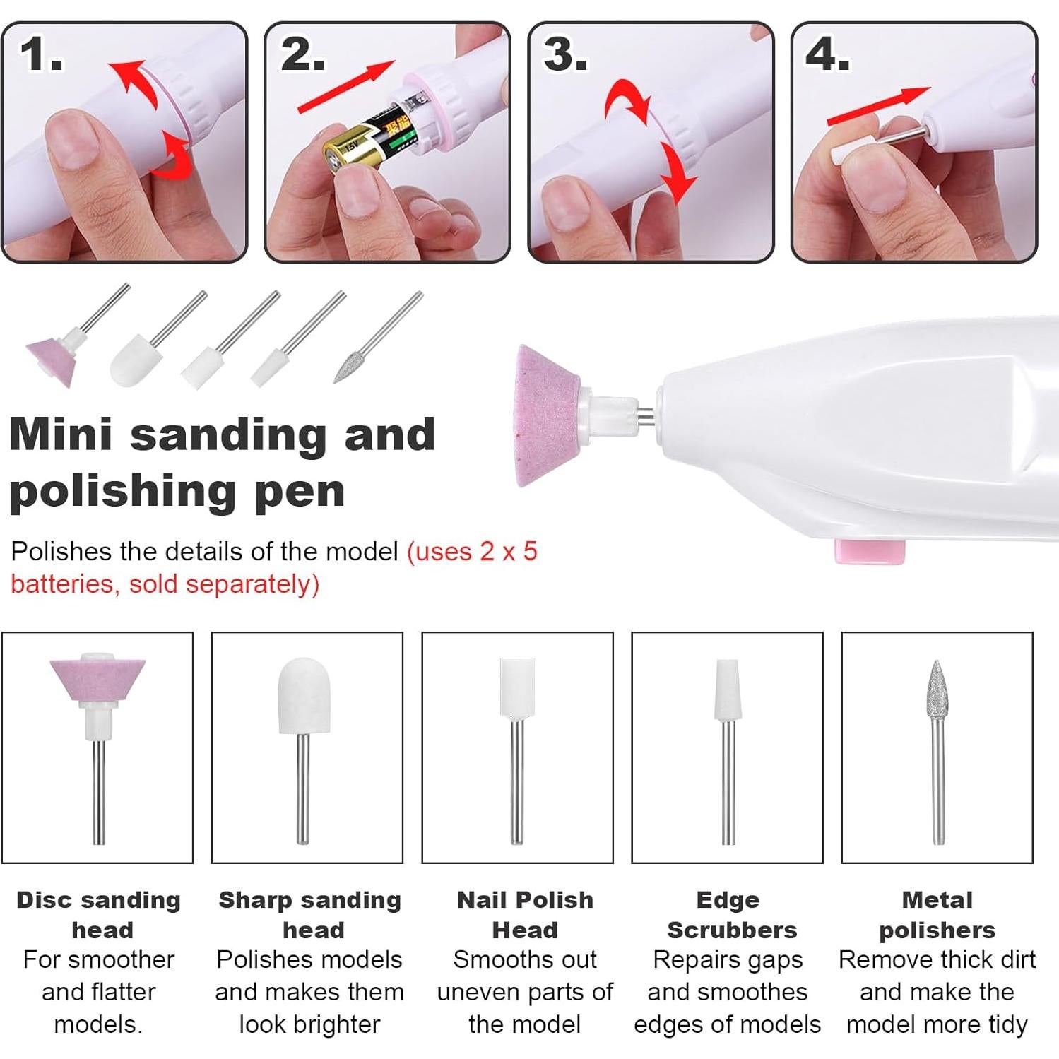 Kit de Herramientas Fippy para Modelos Gundam 101 Piezas