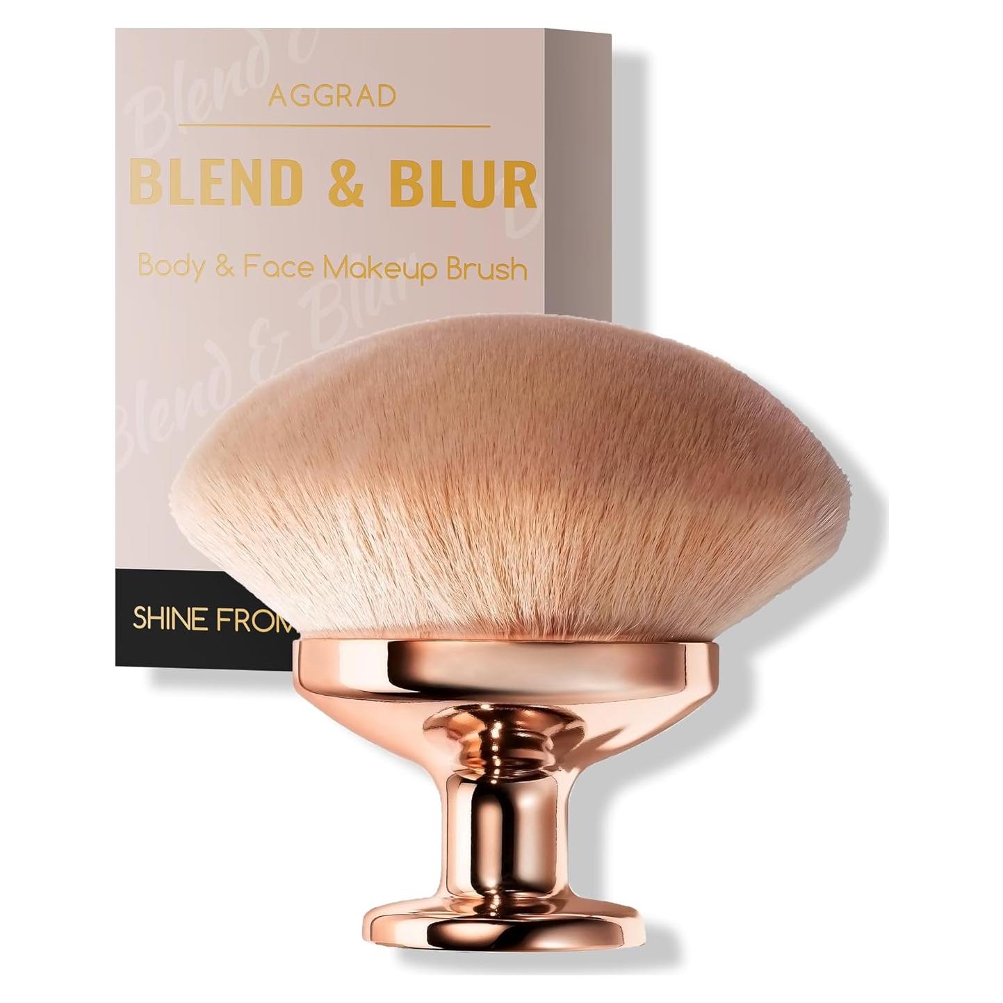 Brocha de Maquillaje Corporal YOSHUYUKI Ultra Grande Rosa Dorado