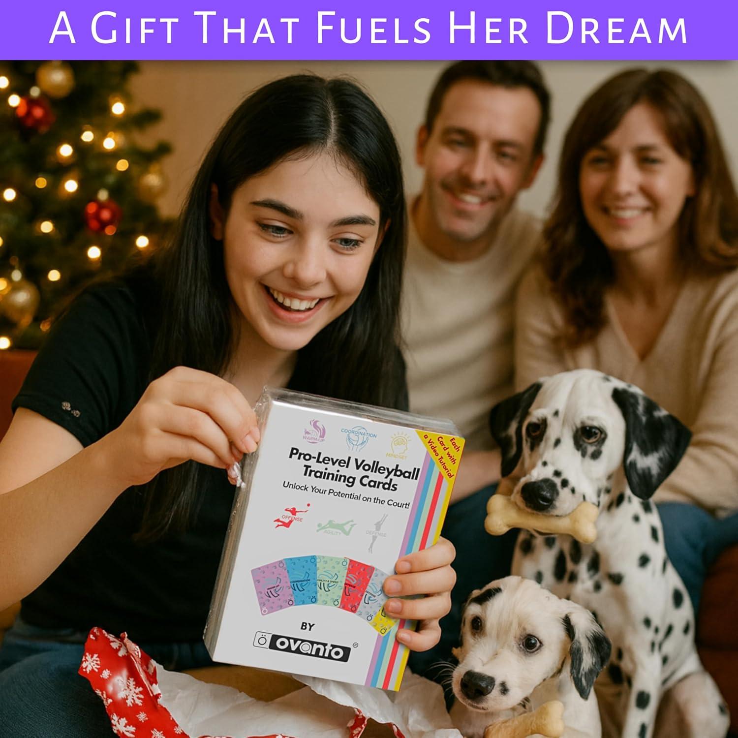 Kit de Entrenamiento de Voleibol OVANTO - 48 Tarjetas y E-Books