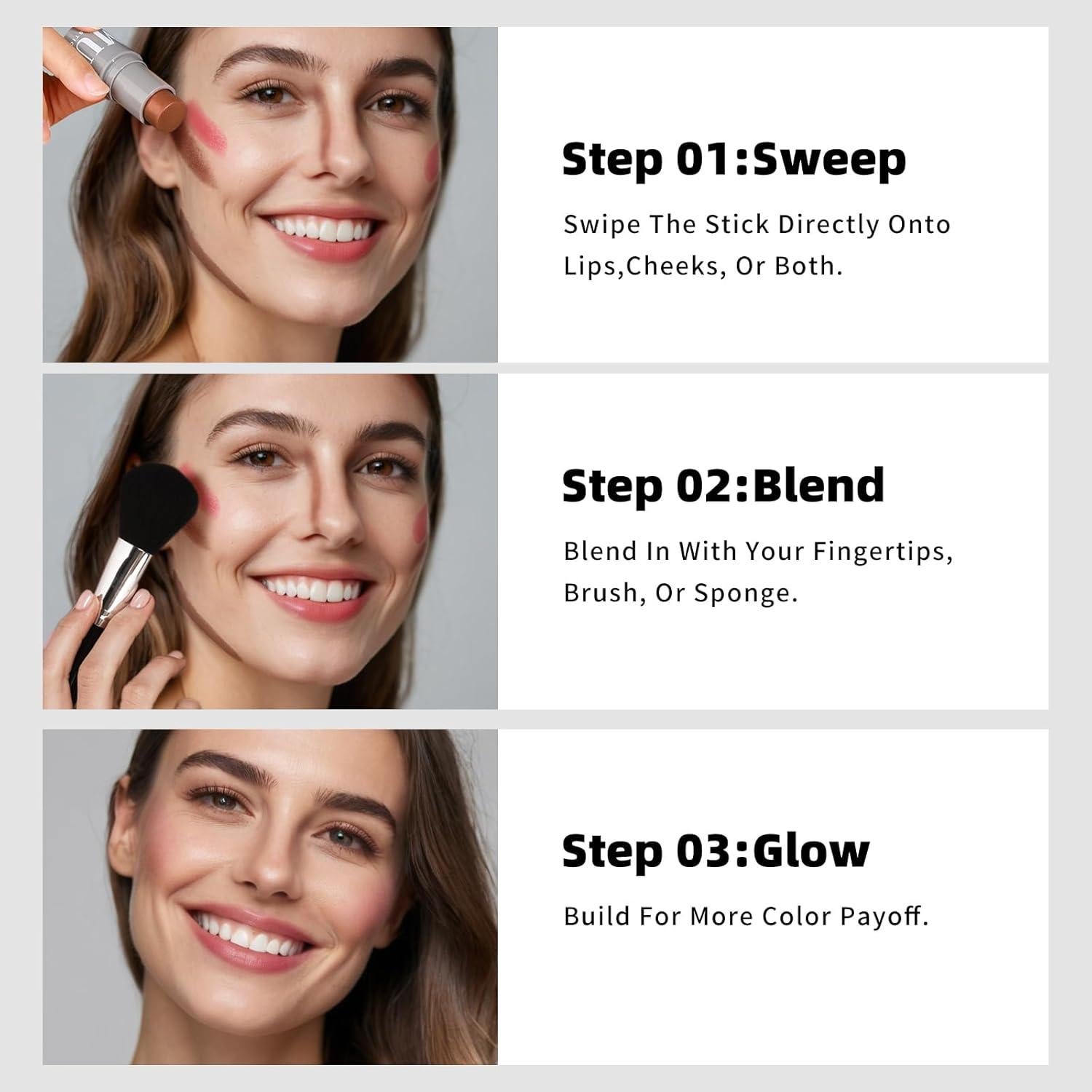 Set de Maquillaje KIMUSE: Barra de Contorno y Rubor Vegano 8.2g