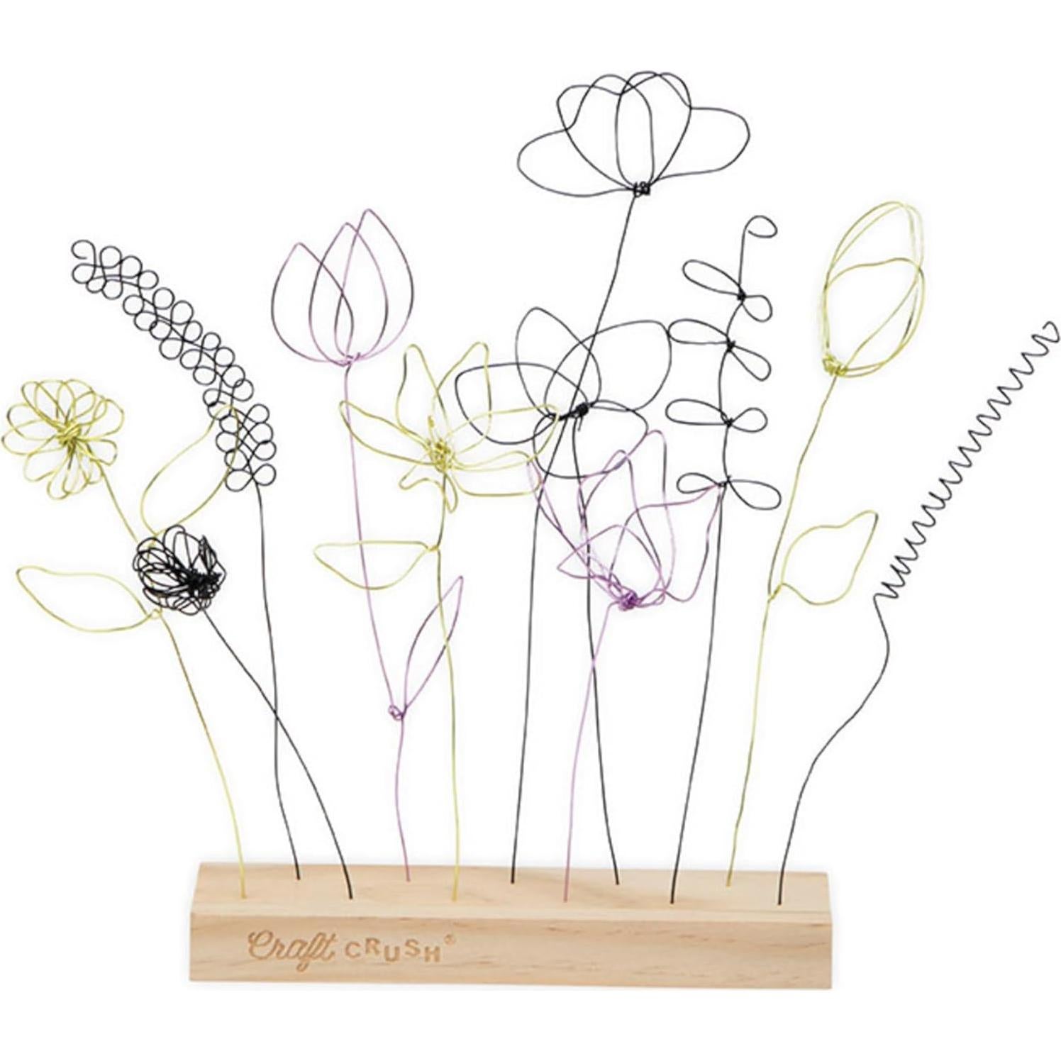 Kit de Manualidades Craft Crush - Flores de Alambre 25 cm