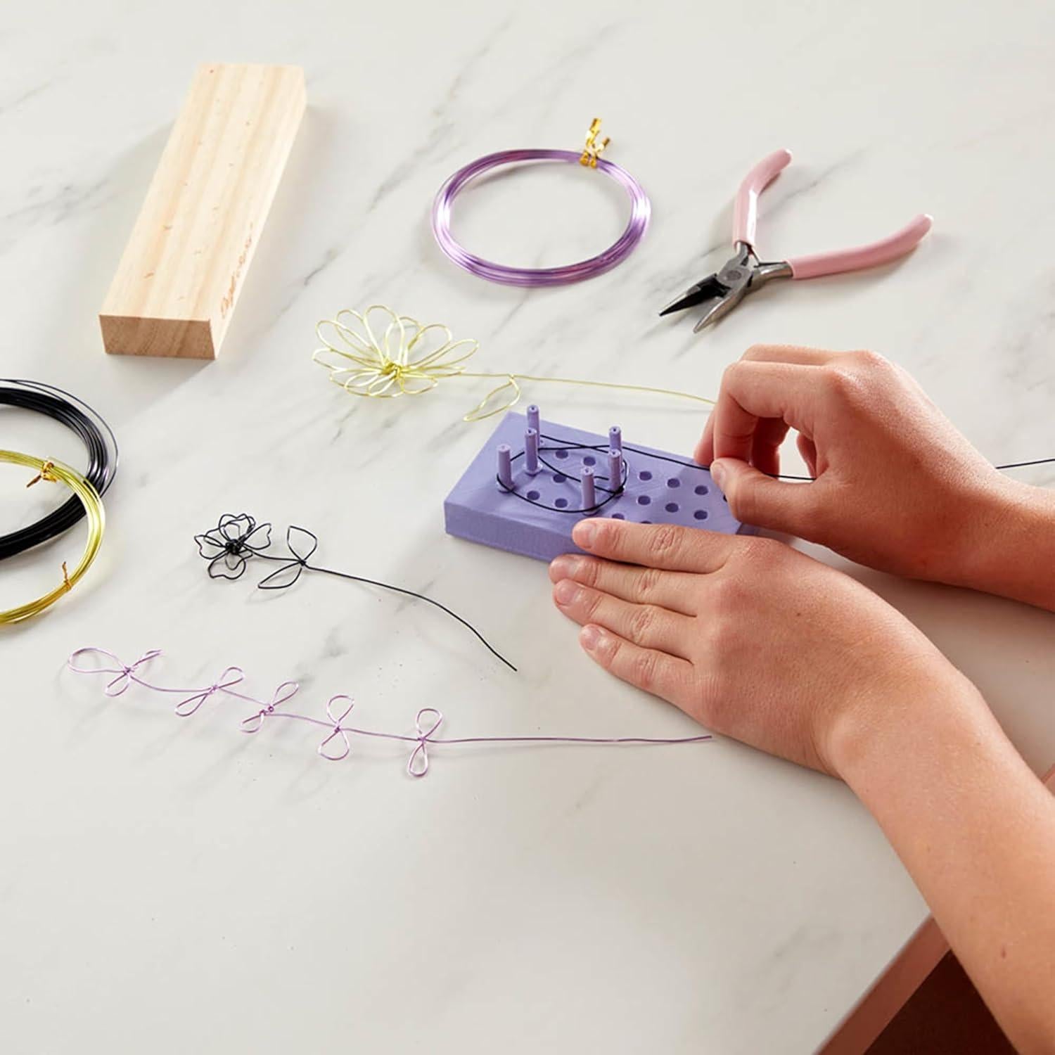 Kit de Manualidades Craft Crush - Flores de Alambre 25 cm