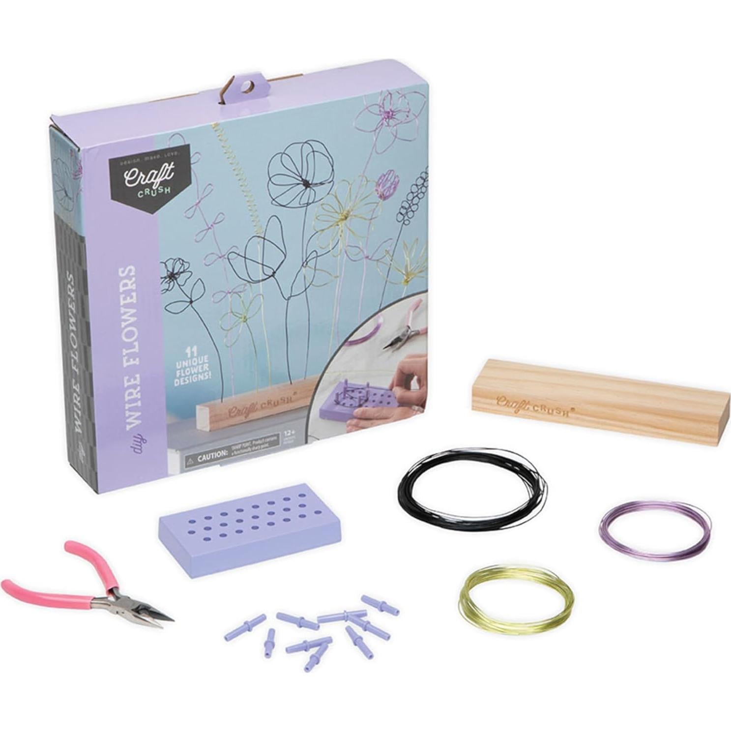 Kit de Manualidades Craft Crush - Flores de Alambre 25 cm