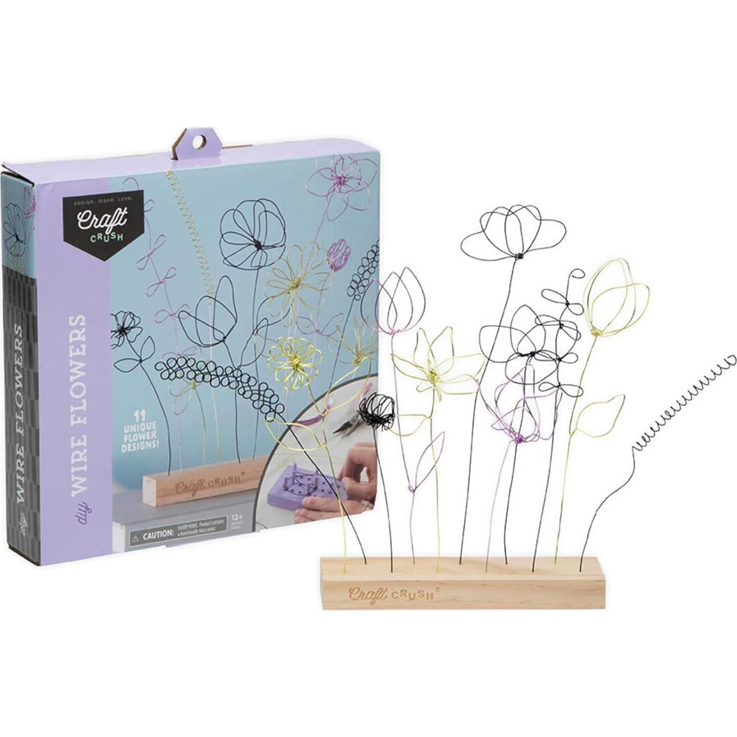 Kit de Manualidades Craft Crush - Flores de Alambre 25 cm