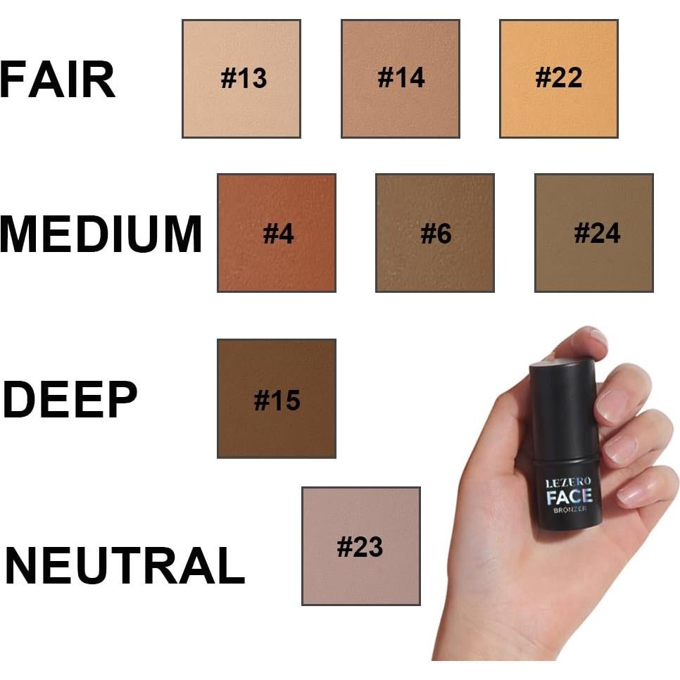 Stick Bronceador Mate Lezero #04 - Contorno Facial Multiusos 18g