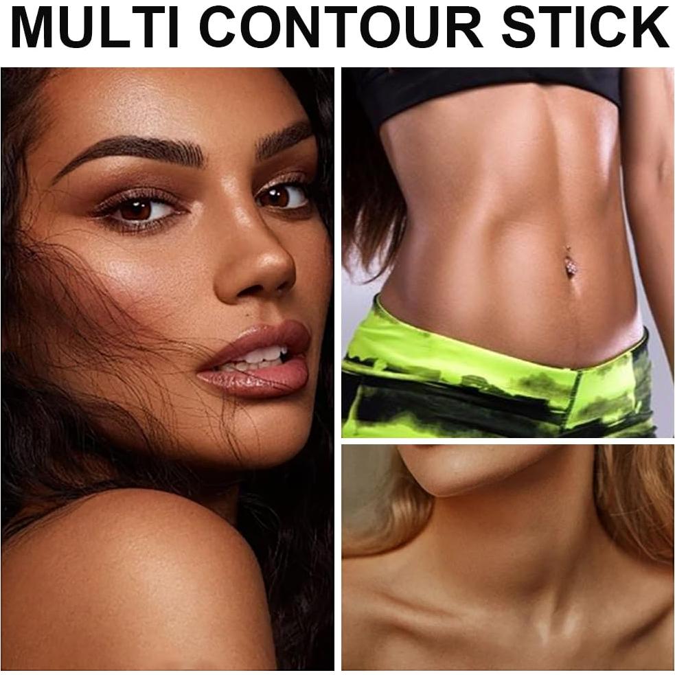 Juego de Contorno y Brochas Lezero - Barra Iluminador y Bronceador