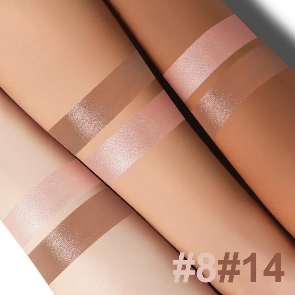 Juego de Contorno y Brochas Lezero - Barra Iluminador y Bronceador