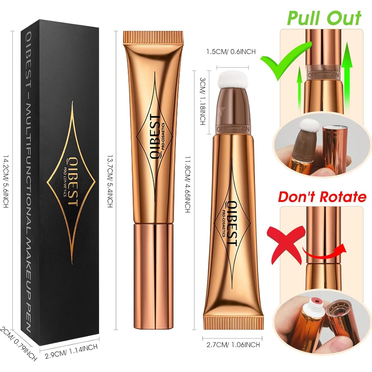 Varita de Contorno Líquido LSxia 15g - 1# Marrón Gris