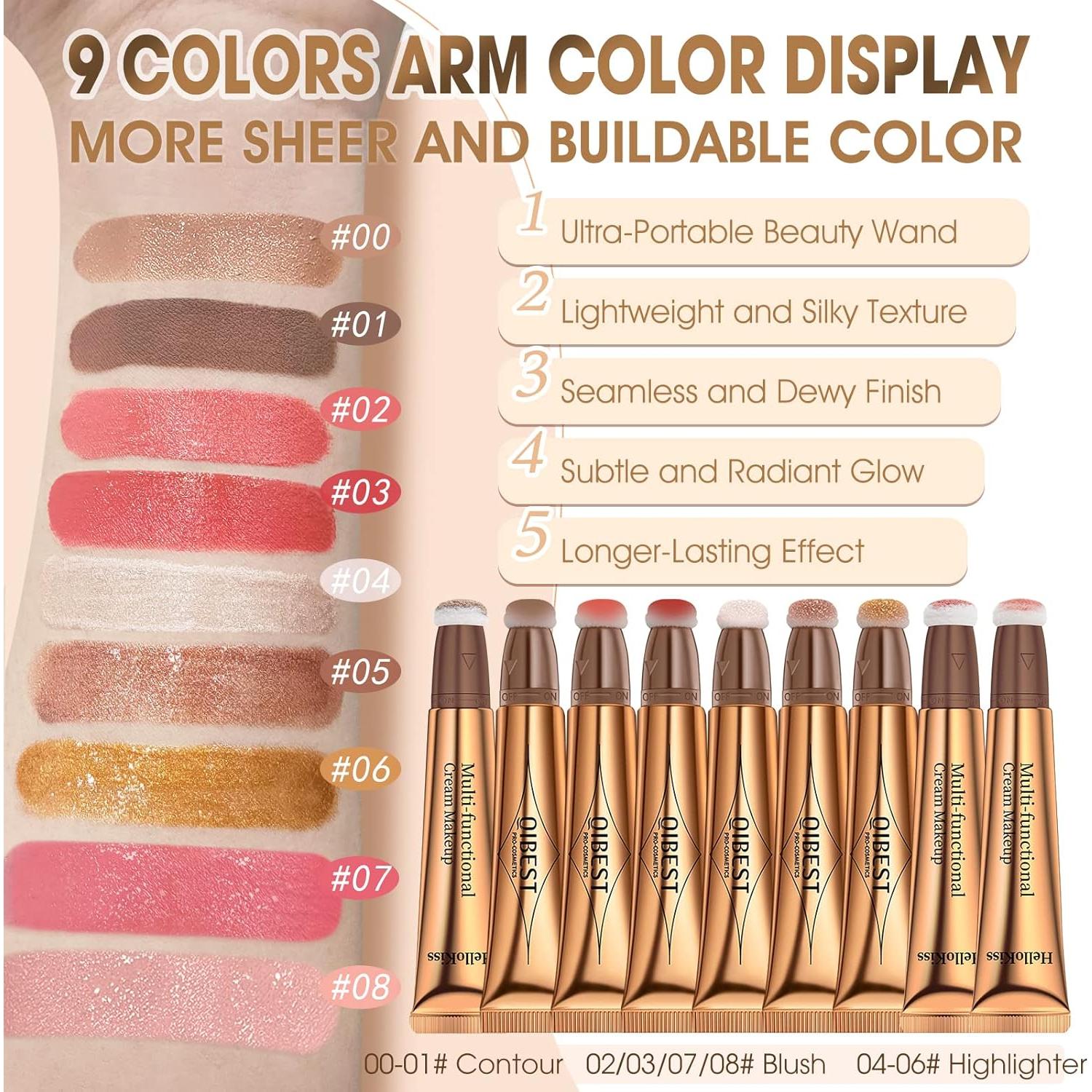 Varita de Contorno Líquido LSxia 15g - 1# Marrón Gris