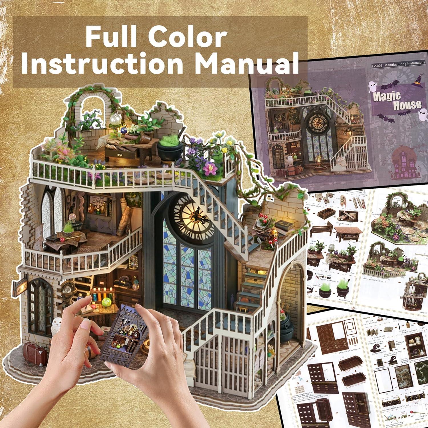 Casa de Muñecas Flever DIY Mágica William con Muebles