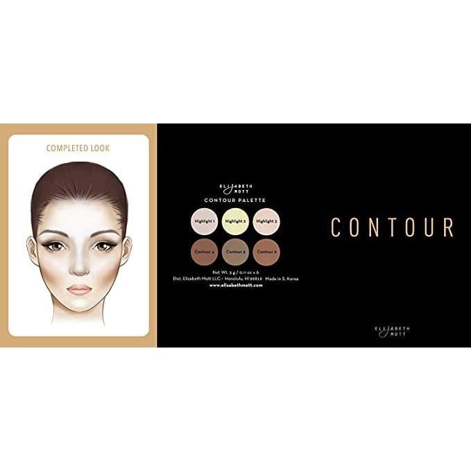 Kit de Contorno y Bronceador Elizabeth Mott - 6 Tonos Mezclables
