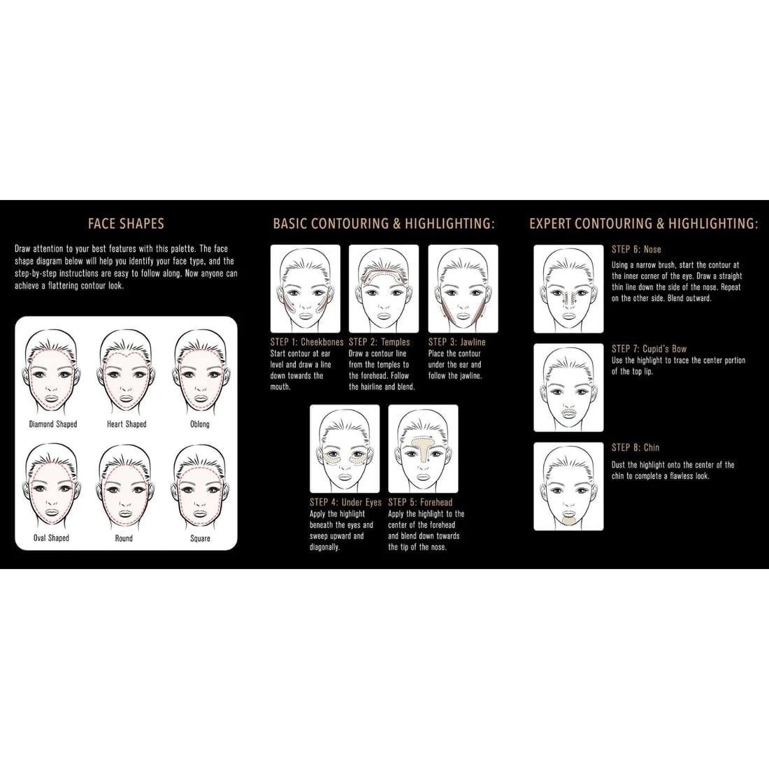 Kit de Contorno y Bronceador Elizabeth Mott - 6 Tonos Mezclables