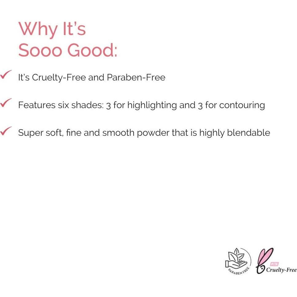 Kit de Contorno y Bronceador Elizabeth Mott - 6 Tonos Mezclables