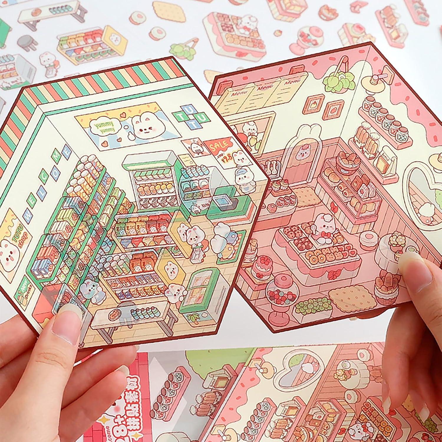 8 Juegos de Pegatinas 3D Cyhdddr para Crear Escenas