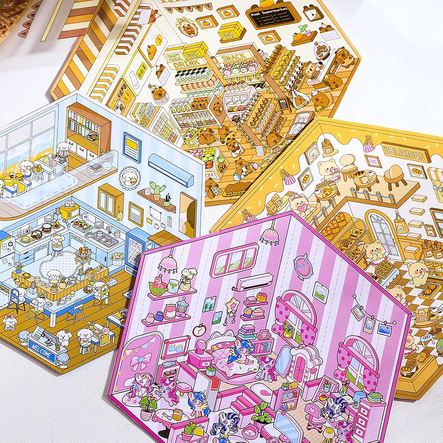 8 Juegos de Pegatinas 3D Cyhdddr para Crear Escenas