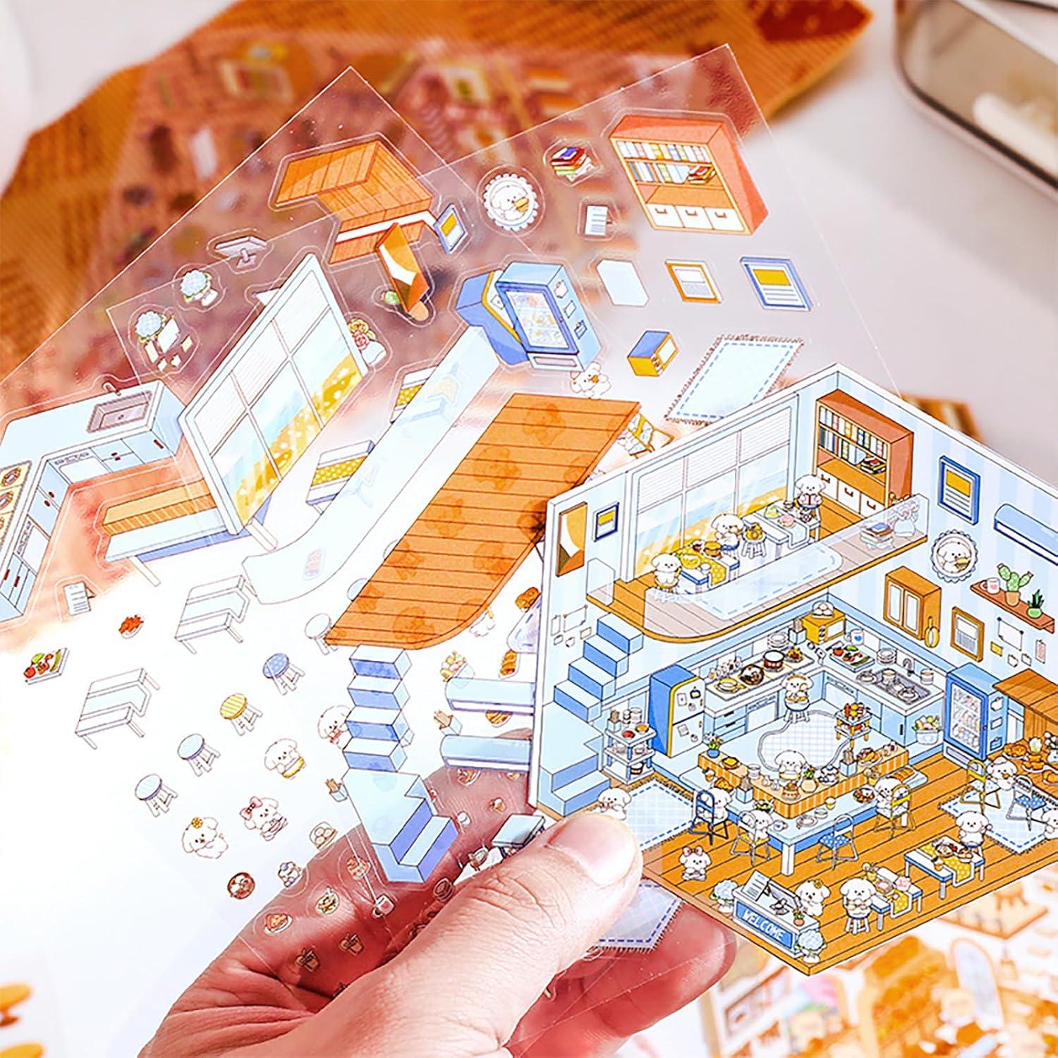 8 Juegos de Pegatinas 3D Cyhdddr para Crear Escenas