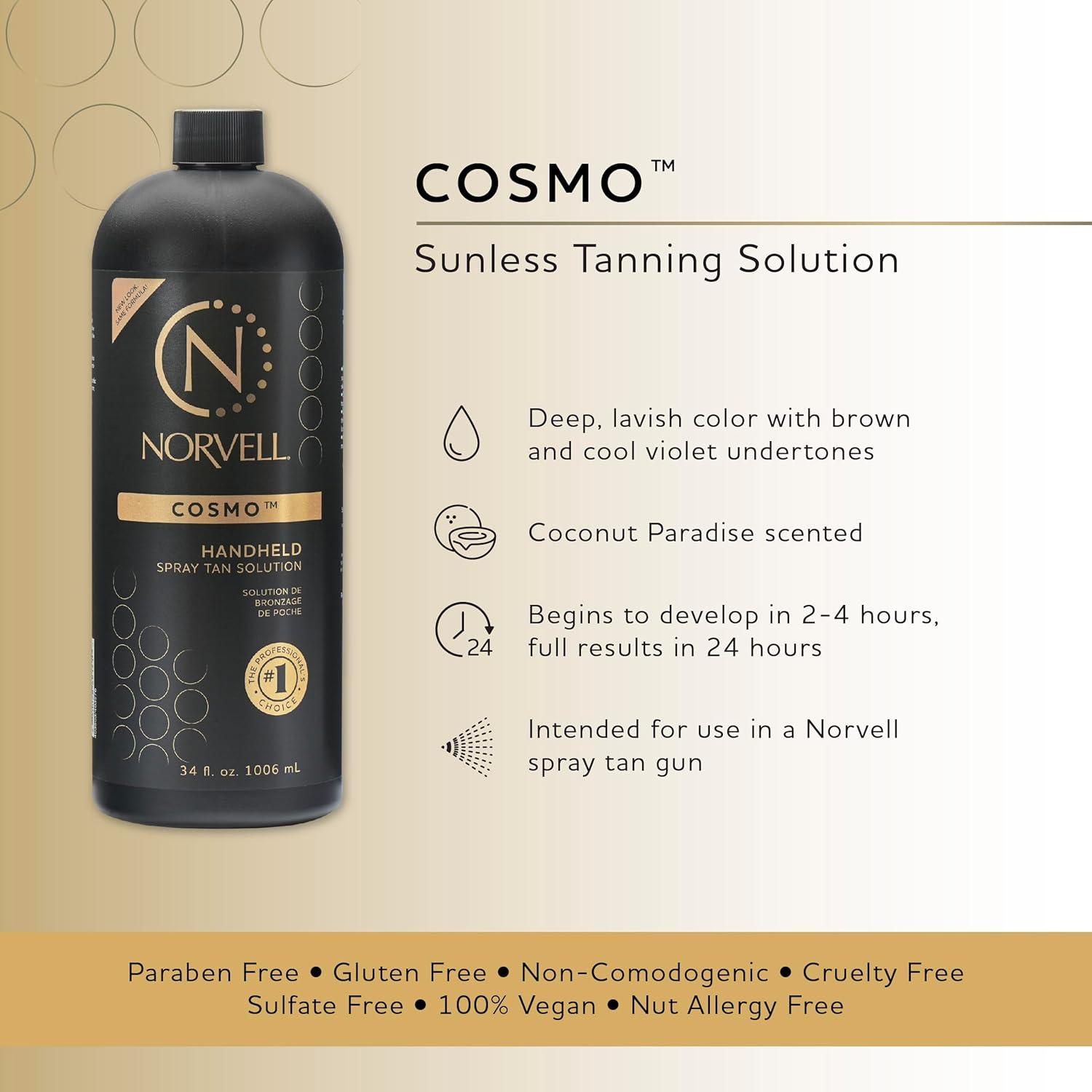 Bronceador en Spray Norvell Cosmo 1L - Marrón Cálido y Frío