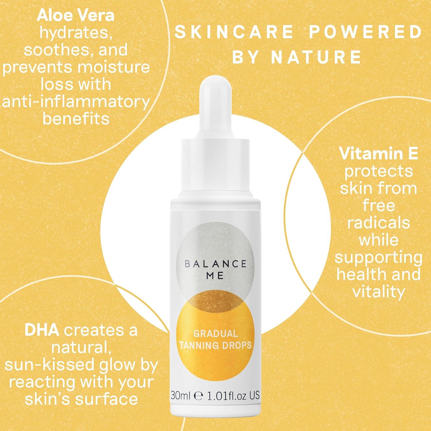 Gotas de Bronceado Gradual Balance Me 30 ml con Vitamina E