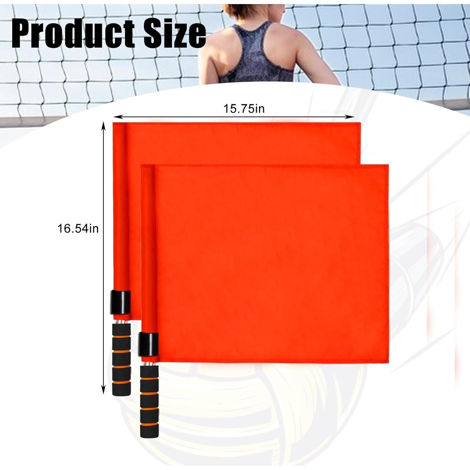 Banderas de Voleibol Juez de Línea Sawhox 2PCS Livianas