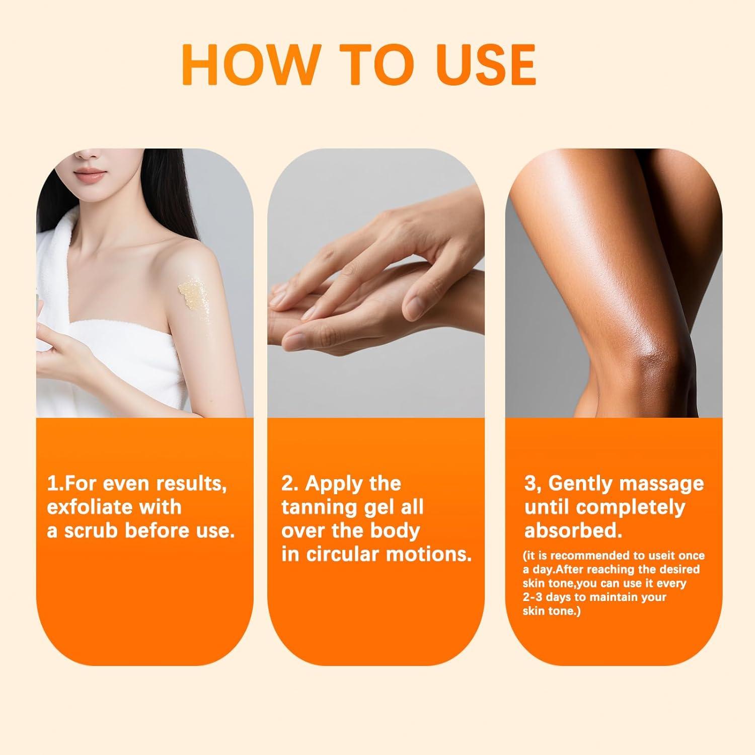 Gel Bronceador de Lujo PobbQing 150g Acelerador Natural