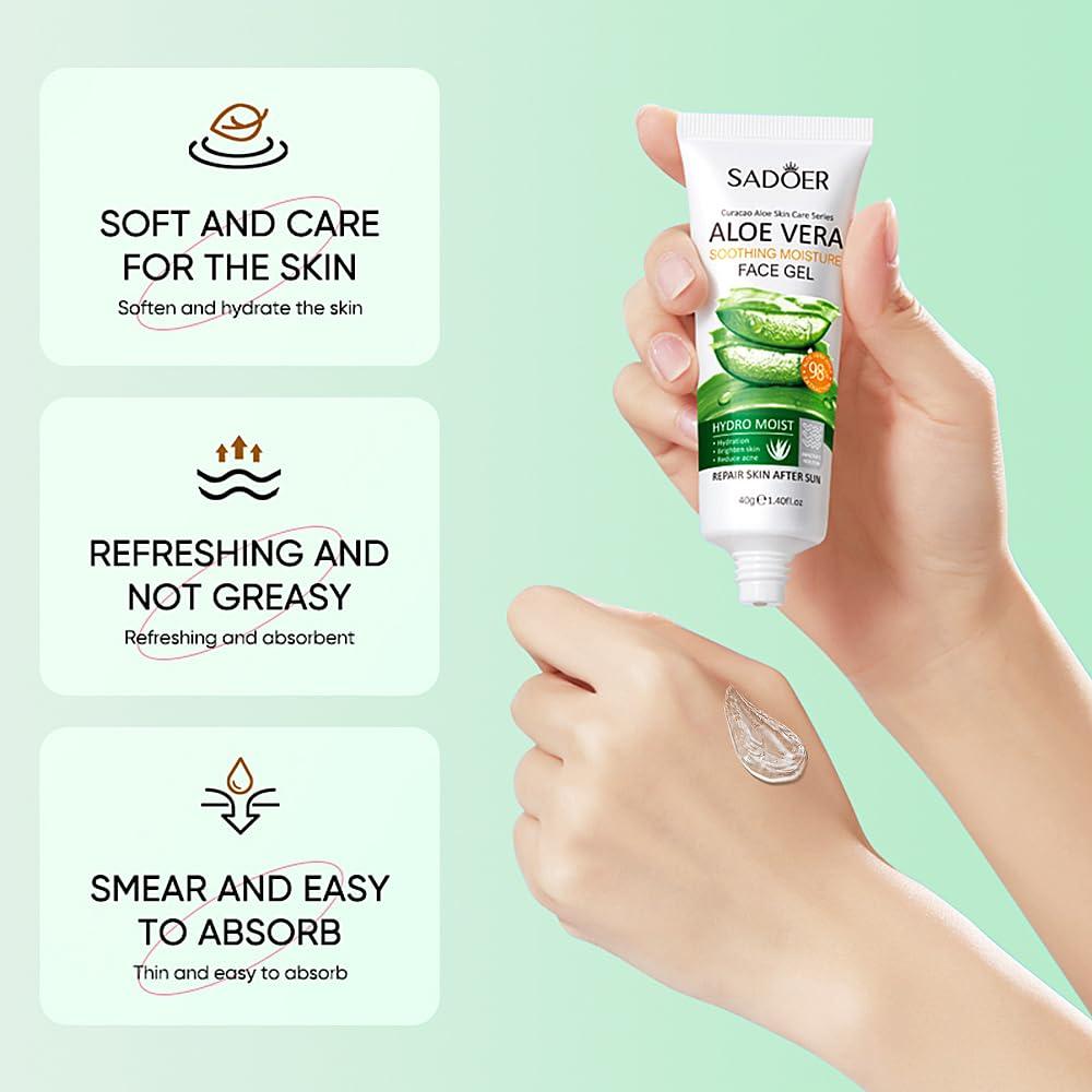 Gel de Aloe Vera 3 PCS BLMBAY 41.5 ml Hidratante y Calmante