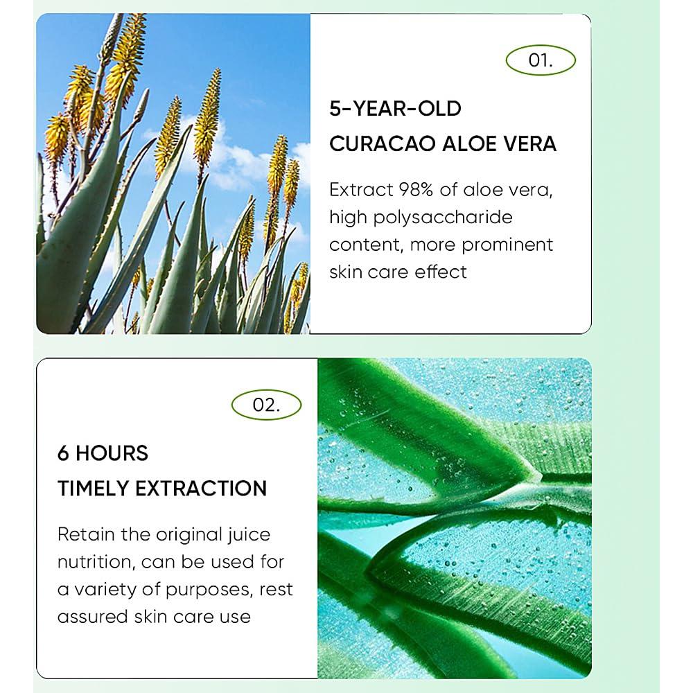 Gel de Aloe Vera 3 PCS BLMBAY 41.5 ml Hidratante y Calmante